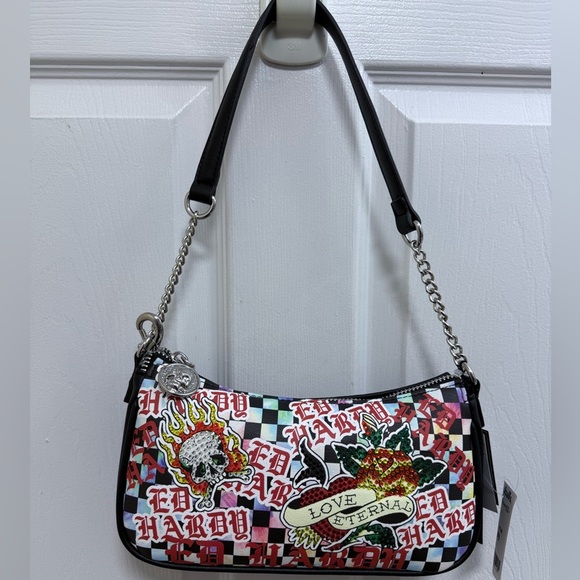 NWT Ed Hardy “Love Eternal” Erica Baguette - Picture 1 of 5